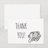 met de hand getrokken foto dierenvriend poster bedankkaart (Voorkant / Achterkant)