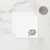 met de hand getrokken foto dierenvriend poster notitiekaartje (Voorkant / Achterkant in situ)