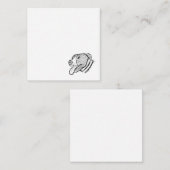 met de hand getrokken foto dierenvriend poster notitiekaartje (Voorkant / Achterkant)