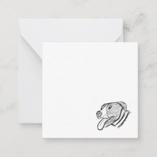 met de hand getrokken foto dierenvriend poster notitiekaartje