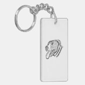 met de hand getrokken foto dierenvriend poster sleutelhanger (Voorkant Links)
