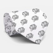 met de hand getrokken foto dierenvriend poster stropdas (Opgerold)