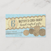 Met de hand getrokken garens, haakwerk, aan het st visitekaartje (Voorkant)