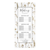 Met de hand getrokken goud schattig gedroogde same reclamekaart (Achterkant)