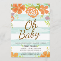 Met de hand getrokken groene strepen met baby show