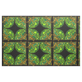 Met de hand getrokken Keltische Groene Tile Patter Stof (Fat Quarter)