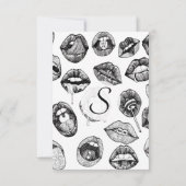 Met de hand getrokken, lichtgevende spoelen in zwa kaart (Achterkant)