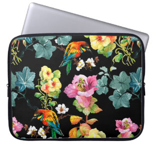 met de hand getrokken naadloos kleurig patroon wi laptop sleeve