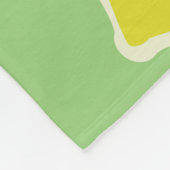 met de hand getrokken naadloos patroon met citroen fleece deken (Hoek)