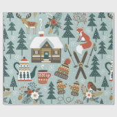 Met de hand getrokken naadloos  patroon met schatt cadeaupapier (Vlak)