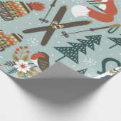 Met de hand getrokken naadloos  patroon met schatt cadeaupapier (Hoek)