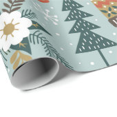 Met de hand getrokken naadloos  patroon met schatt cadeaupapier (Rol Hoek)