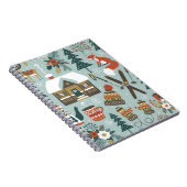 Met de hand getrokken naadloos  patroon met schatt notitieboek (Rechterzijde)