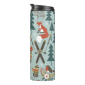 Met de hand getrokken naadloos  patroon met schatt thermosbeker (Geroteerd rechts)