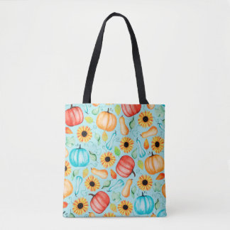 met de hand getrokken naadloos patroon van verschi tote bag