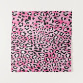 met de hand getrokken naadloos roze witte kleur l wandkleed (Voorkant (horizontaal))