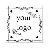 Met de hand getrokken paardenbloemen met een plein  zelfinktende stempel (Design)