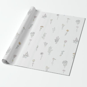 Met de hand getrokken papier voor florale verpakki
