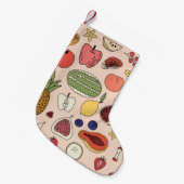 Met de hand getrokken patroon kleine kerstsok (Voorkant (Hangend))