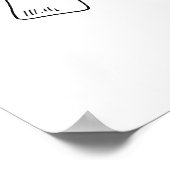 Met de hand getrokken poster stammendecor (Hoek)