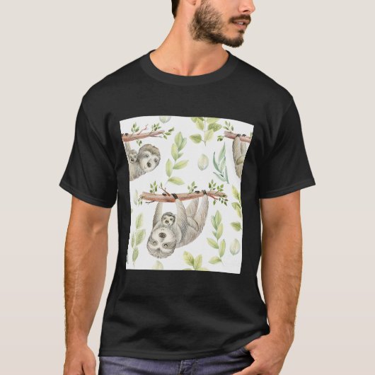 Met de hand getrokken reeks t-shirt (Voorkant)