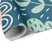 Met de hand getrokken, roestkleurige stof. Slijppa Cadeaupapier (Rol Hoek)