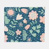 Met de hand getrokken, roestkleurige stof. Slijppa Fleece Deken (Voorkant (Horizontaal))