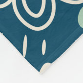 Met de hand getrokken, roestkleurige stof. Slijppa Fleece Deken (Hoek)