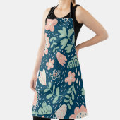 Met de hand getrokken, roestkleurige stof. Slijppa Schort (Insitu)