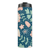 Met de hand getrokken, roestkleurige stof. Slijppa Thermosbeker (Voorkant)