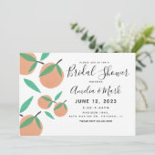 Met de hand getrokken Sinaasappels Botanisch Vrijg Kaart (Staand voorkant)