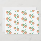 Met de hand getrokken Sinaasappels Botanisch Vrijg Kaart (Achterkant)