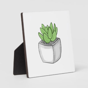 Met de hand getrokken Succulent Fotoplaat