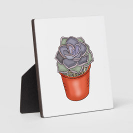 Met de hand getrokken Succulent Fotoplaat