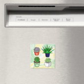 Met de hand getrokken Succulenten Magneet (Insitu (Vaatwasser))