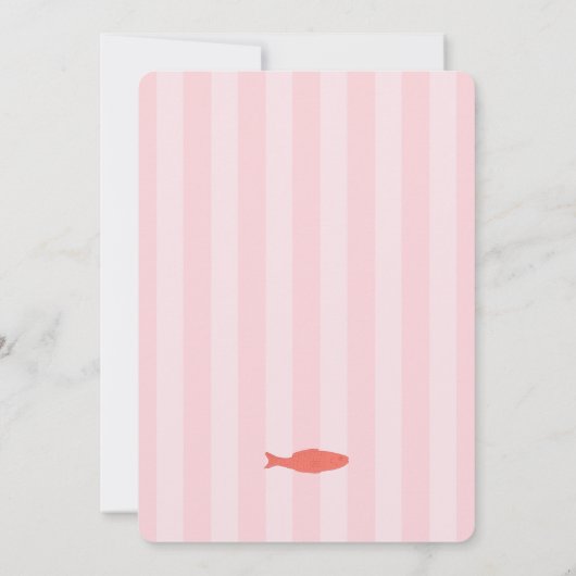 Met de hand getrokken twee minder vissen in het Ze Kaart (Achterkant)