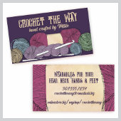 Met de hand getrokken twistgaren hank skein haakha visitekaartje