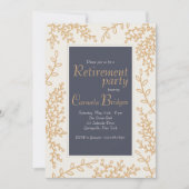 Met de hand getrokken Uitnodiging van de Bladeren (Voorkant)