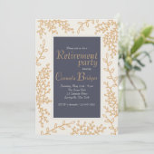 Met de hand getrokken Uitnodiging van de Bladeren (Staand voorkant)