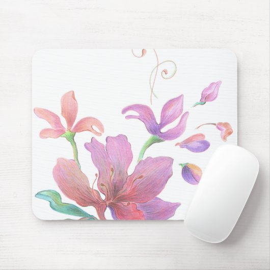 Met de hand getrokken ventilator Mousepad Muismat (Met muis)