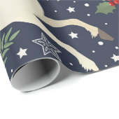 Met de hand getrokken vers citroenpatroon op houte cadeaupapier (Rol Hoek)