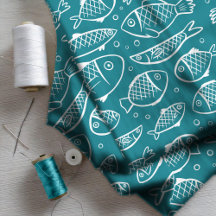 Met de hand getrokken vis en bubbels ID489