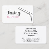 Met de hand getrokken visitekaartje (Voorkant / Achterkant)