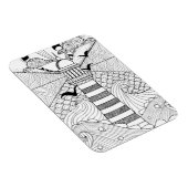 Met de hand getrokken vuurtoren magneet (Rechterzijde)