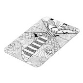 Met de hand getrokken vuurtoren magneet (Linkerzijde)