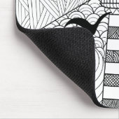 Met de hand getrokken vuurtoren muismat (Hoek)