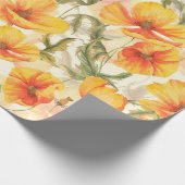 Met de hand getrokken waterverf floraal naadloos p cadeaupapier (Hoek)