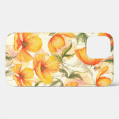 Met de hand getrokken waterverf floraal naadloos p Case-Mate iPhone case (Achterkant (horizontaal))