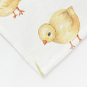 Met de hand getrokken waterverven dieren op het bo fleece deken (Hoek)