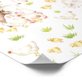 Met de hand getrokken waterverven dieren op het bo poster (Hoek)